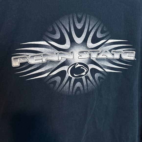 Vintage Penn State Shirt Mens Large Navy Blue College Football Y2K Lions Sports - Picture 3 of 11